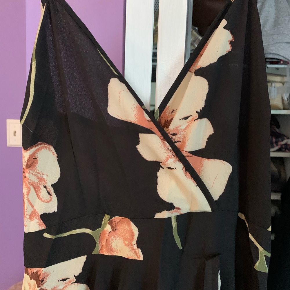 High low floral dress